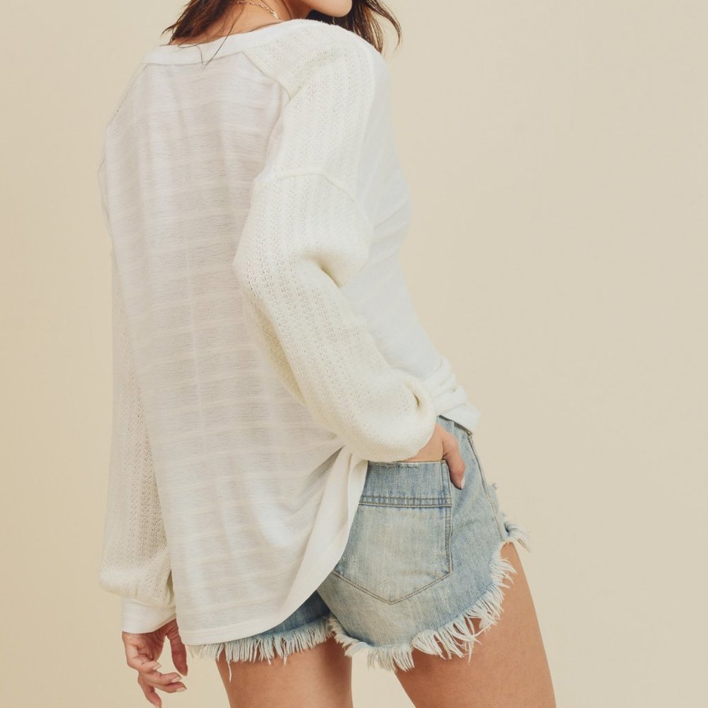 Ivory Button-Up Cardigan - Picture 4 of 8